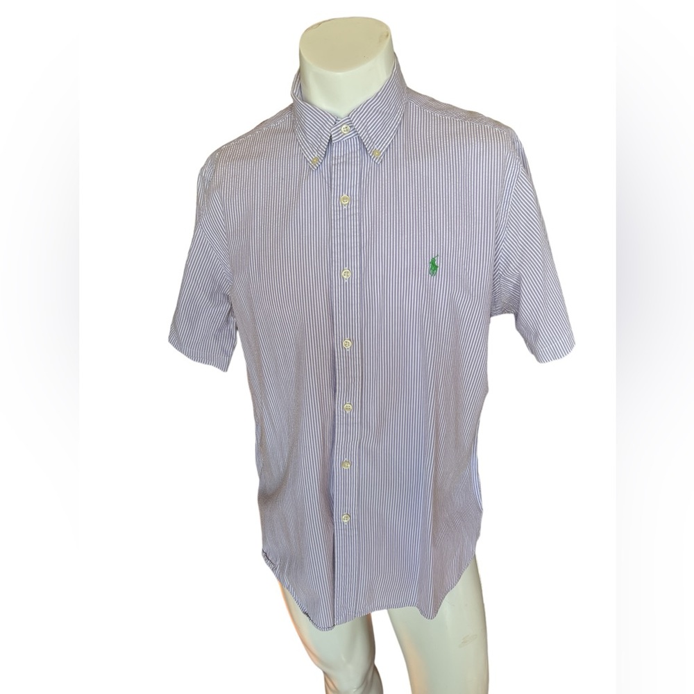 Polo by Ralph Lauren short-sleeve pinstripe shirts Lot of Two